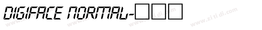 digiface normal字体转换